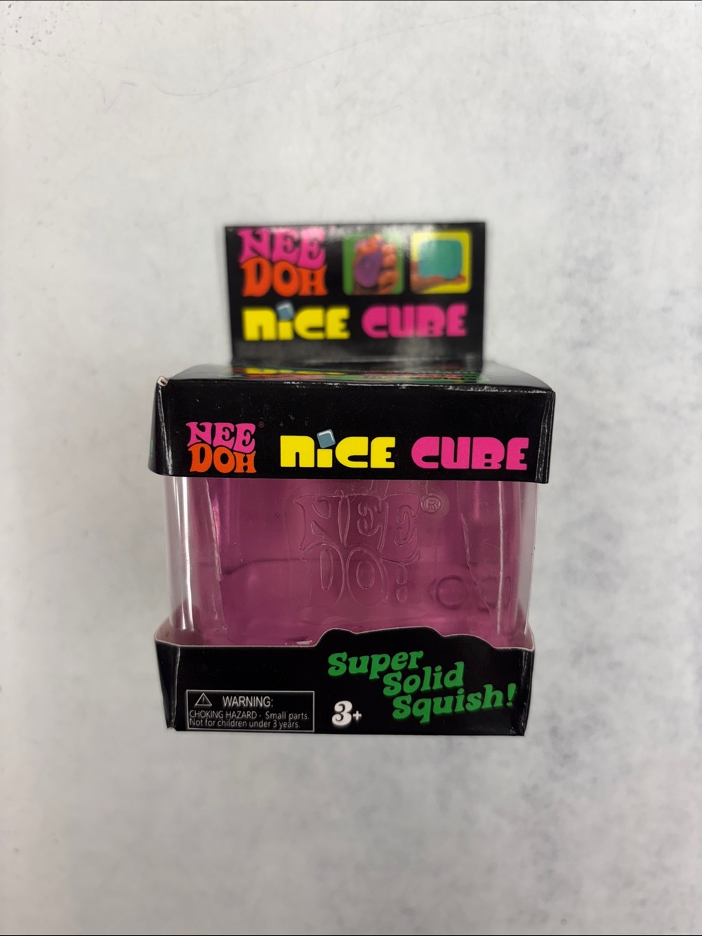NeeDoh Nice Cube  - Purple Super Solid Squish